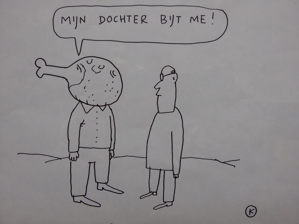 KAMAGURKA tekening, handgesgineerd, ingelijst kopen? Bied vanaf 130!