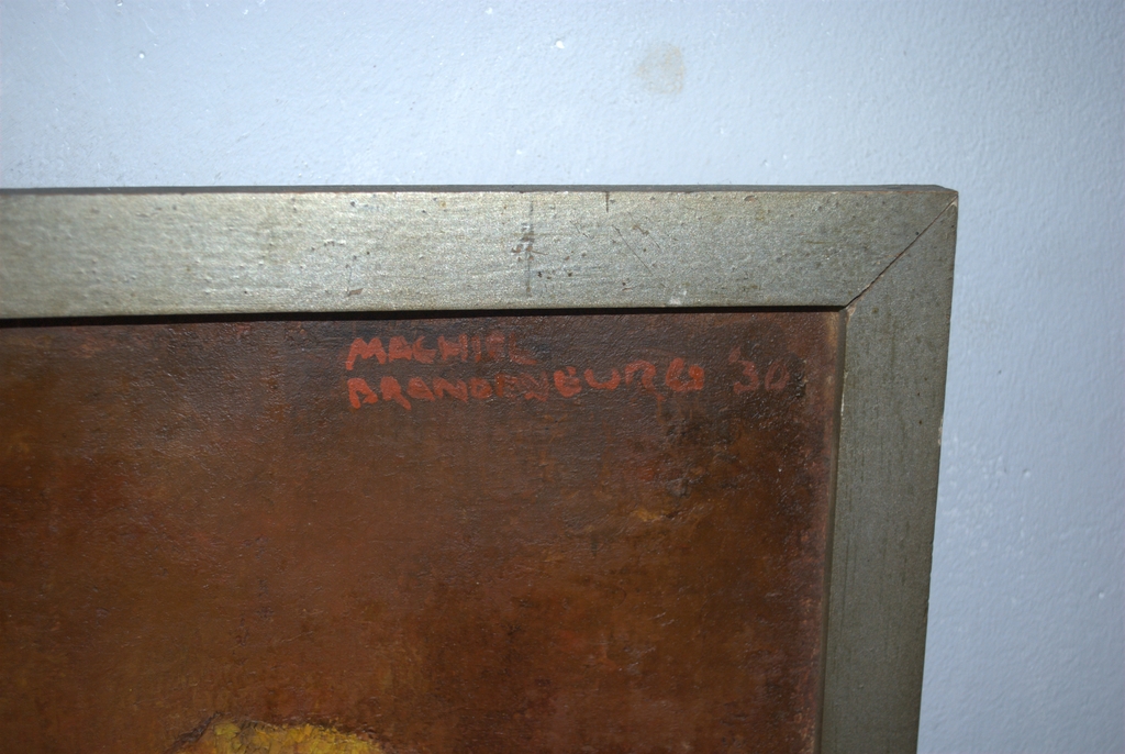 Sinaasappels - olieverf op jute - 1930 - gesigneerd kopen? Bied vanaf 120!