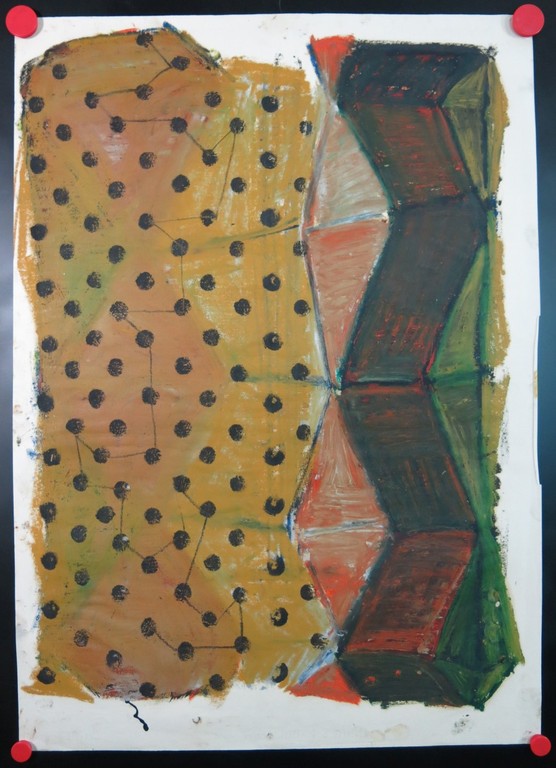 Klaas Hoek: Tekening, Cubistische vormen  kopen? Bied vanaf 1!