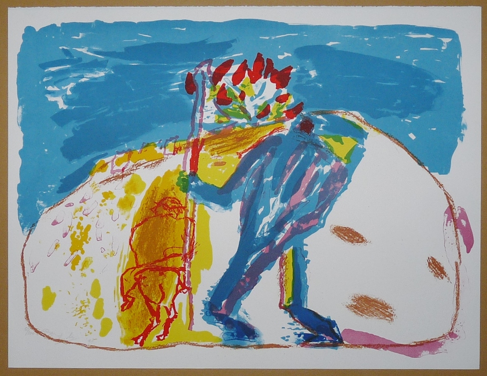 Pieter Defesche, kleurenlitho, zonder titel, 1998, oplage 100 ex. kopen? Bied vanaf 45!