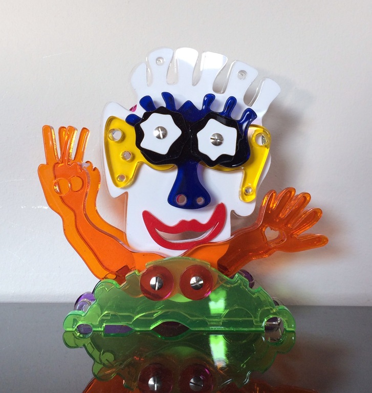 COBART by AD VAN HASSEL - kleurrijke 3d sculpture Peaceman kopen? Bied vanaf 1!