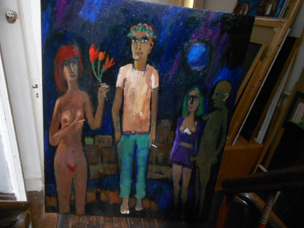 Theo van der Horst GROOT schilderij erotiek kopen? Bied vanaf 175!