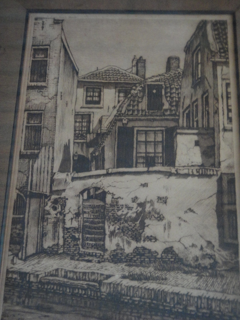 Cornelis Brandenburg - ets - Oudegracht te Utrecht LAATSTE KANS kopen? Bied vanaf 40!