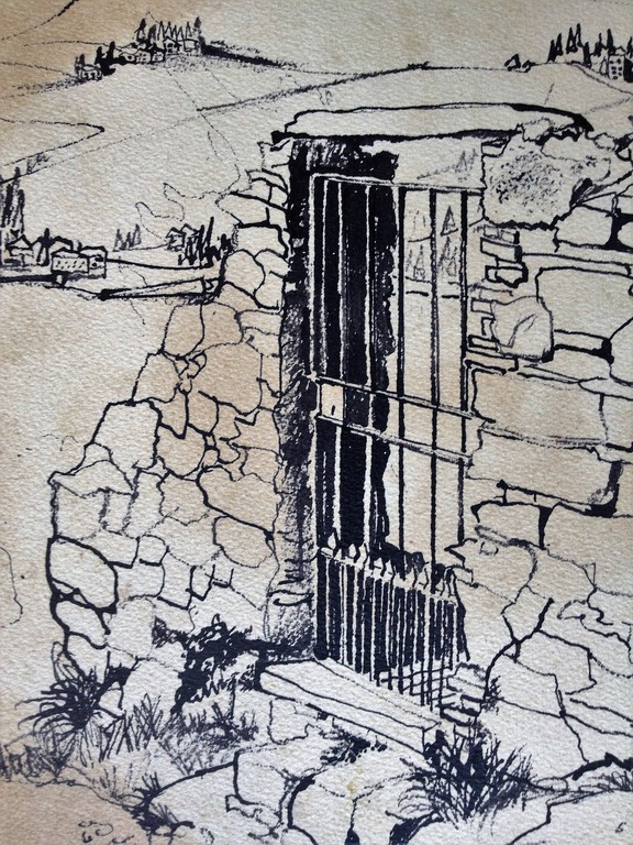 Cees Bantzinger: Portret van een meisje/Huis in Como, Dubbelzijdig. kopen? Bied vanaf 50!