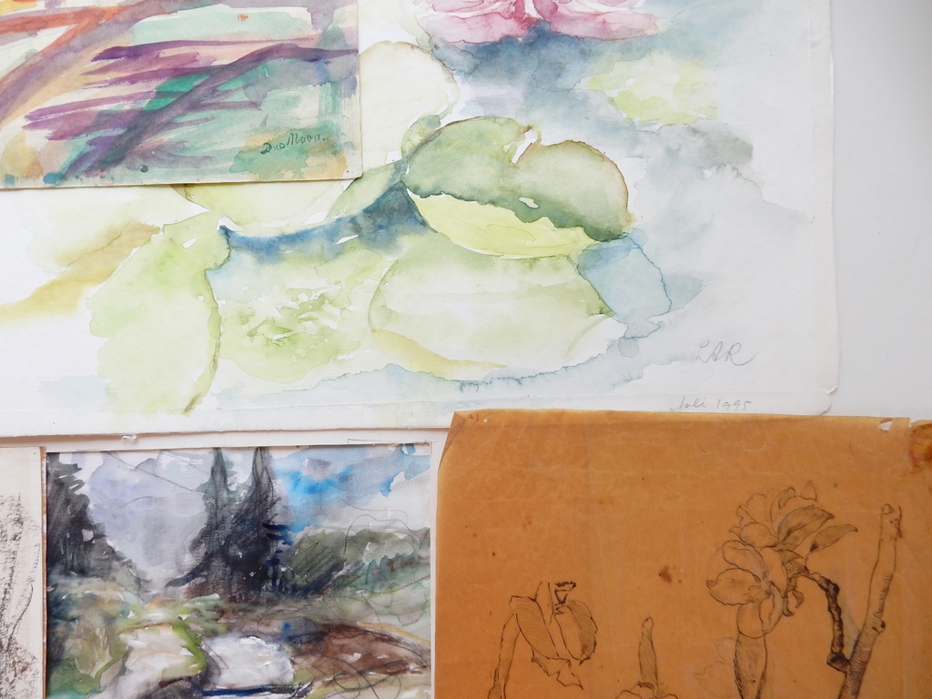 Lot oude studies en aquarellen - Landschap - 9 stuks kopen? Bied vanaf 1!