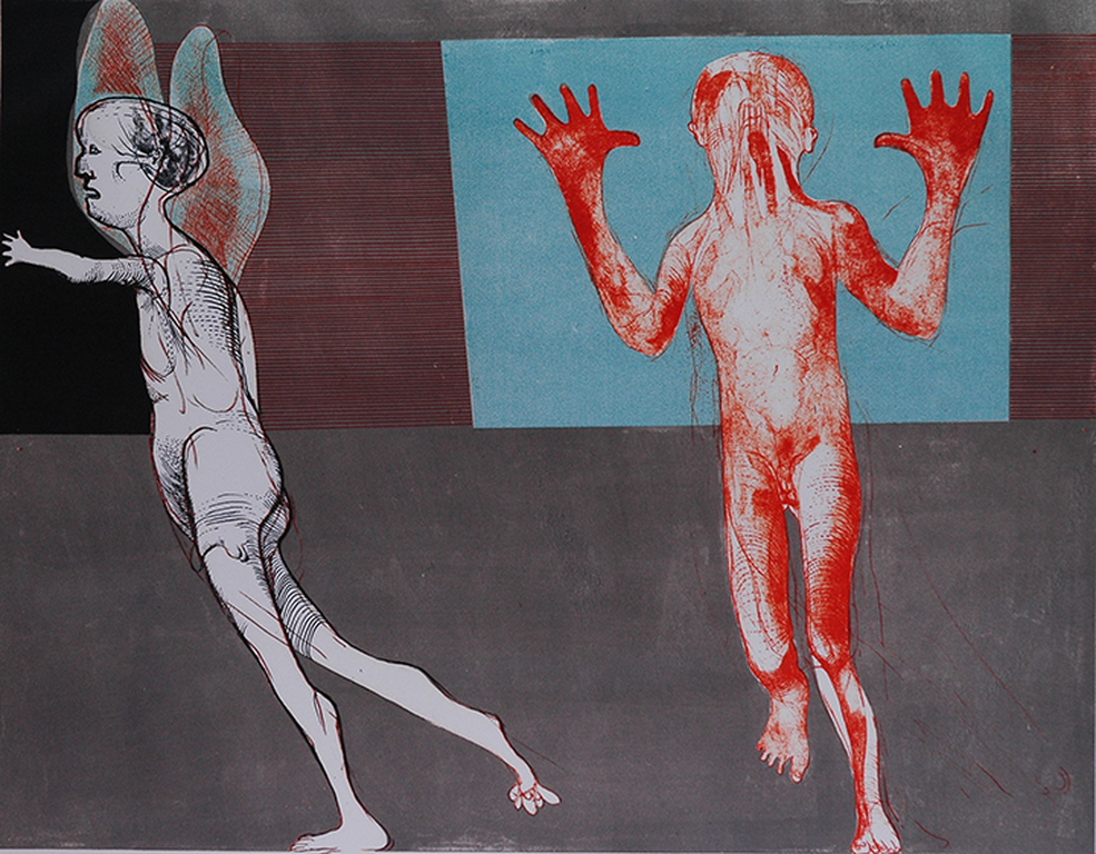 Aat Verhoog: Figuren - kleurenlitho verkocht voor € 35!