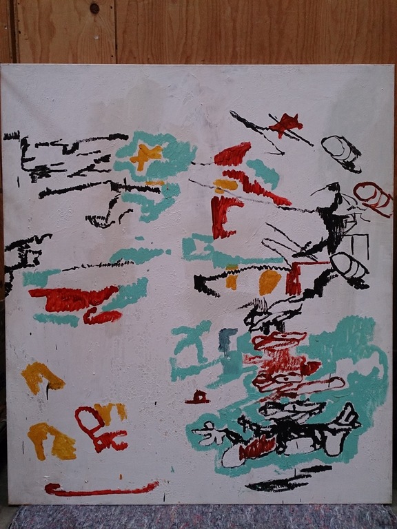 Peter Klashorst - abstract werk - olieverf op canvas kopen? Bied vanaf 1!