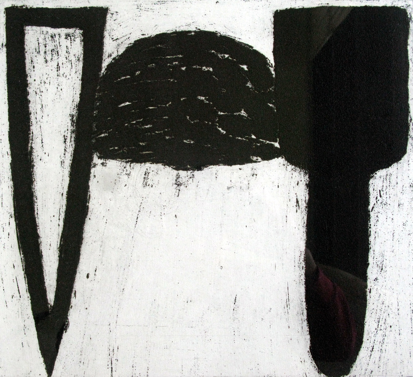 Grote ABSTRACTE ets - geframed in zuurvrij passepartout en INGELIJST in zwarte barth omlijsting kopen? Bied vanaf 150!