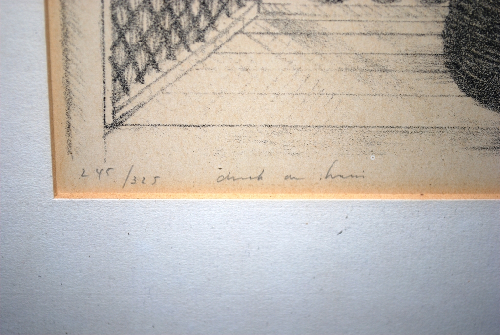 Meisje op een bank - litho uit 1962 - oplage 325 kopen? Bied vanaf 75!