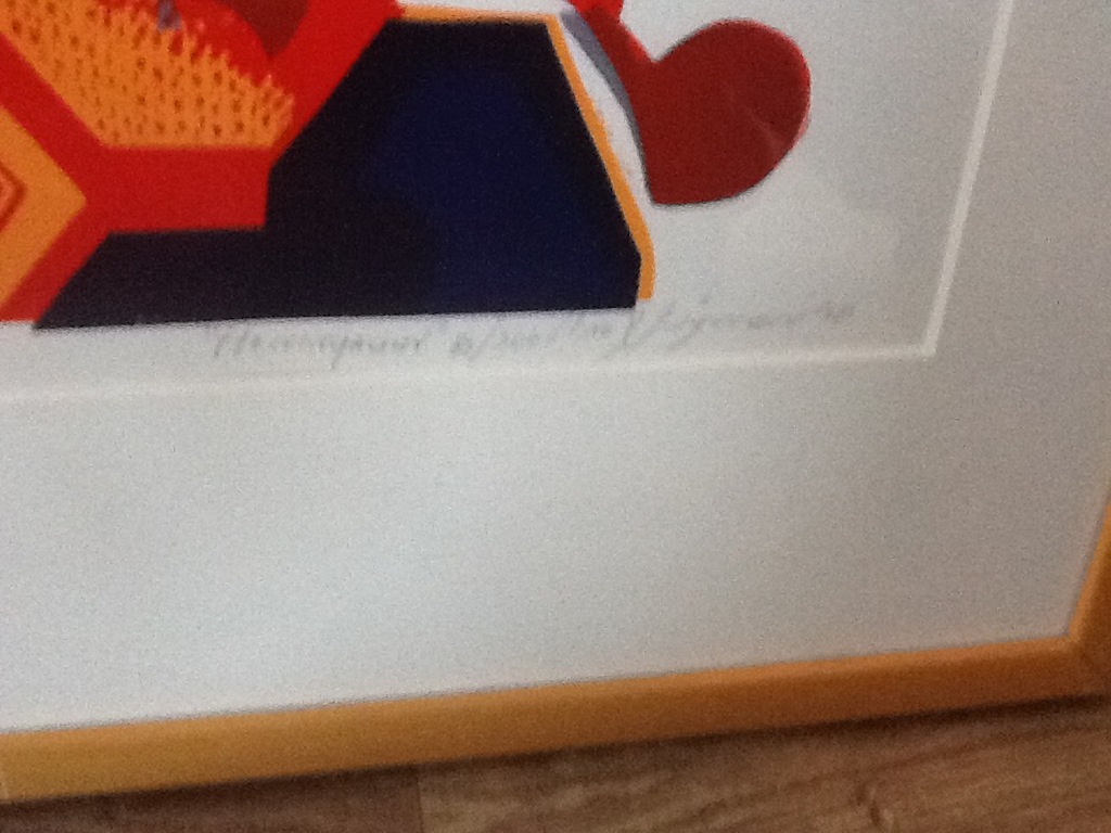 Jos B.J.Wigman : Handgesigneerde linosnede afdruk ' Honingraat '  kopen? Bied vanaf 25!