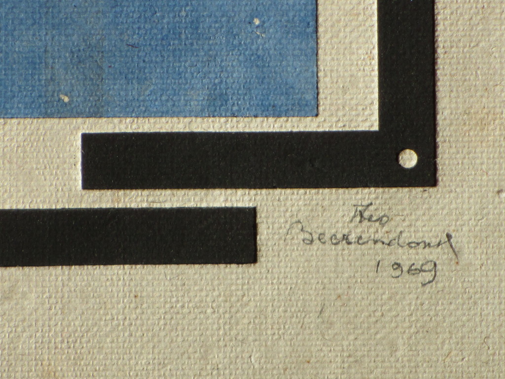 Theo Beerendonk, Kubistische Compositie, Kleurendiepdruk kopen? Bied vanaf 55!