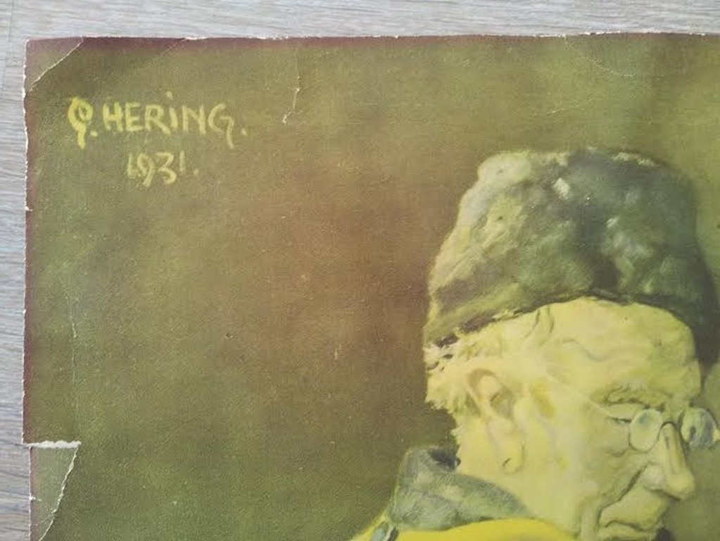 Georg Hering, Oud drukwerk, volendams thuistafereel kopen? Bied vanaf 10!