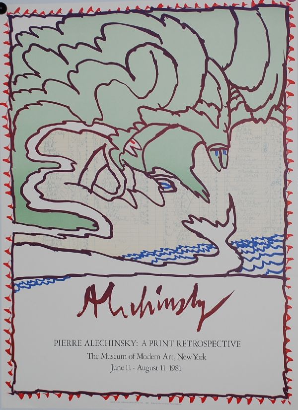 Pierre Alechinsky: Zeer mooi Affiche (litho) MoMa New York kopen? Bied vanaf 50!