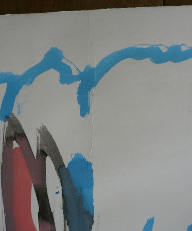 Anton Heyboer - aquarel: mens en oerdier/systeem kopen? Bied vanaf 50!