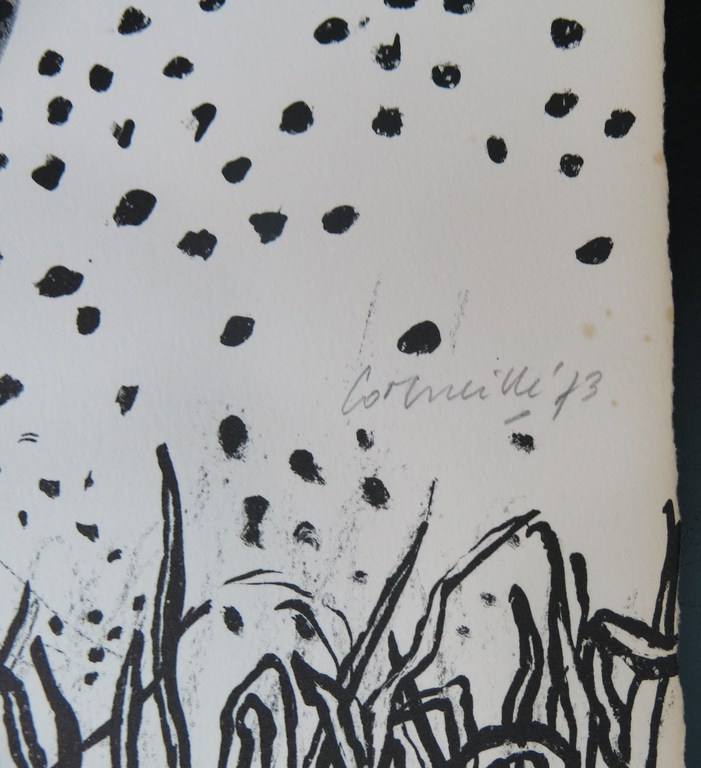 Corneille: Litho, Herbes z.t. (Vrouw zwart-wit) kopen? Bied vanaf 100!