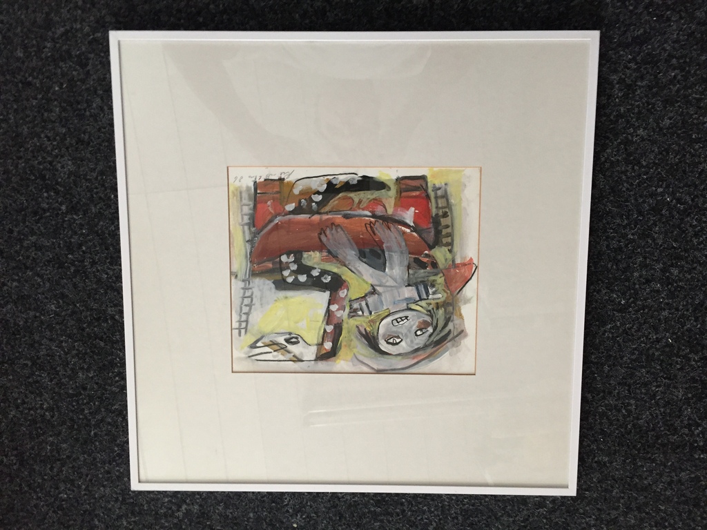 John Lie A Fo  Originele Gouache 1986 kopen? Bied vanaf 1!