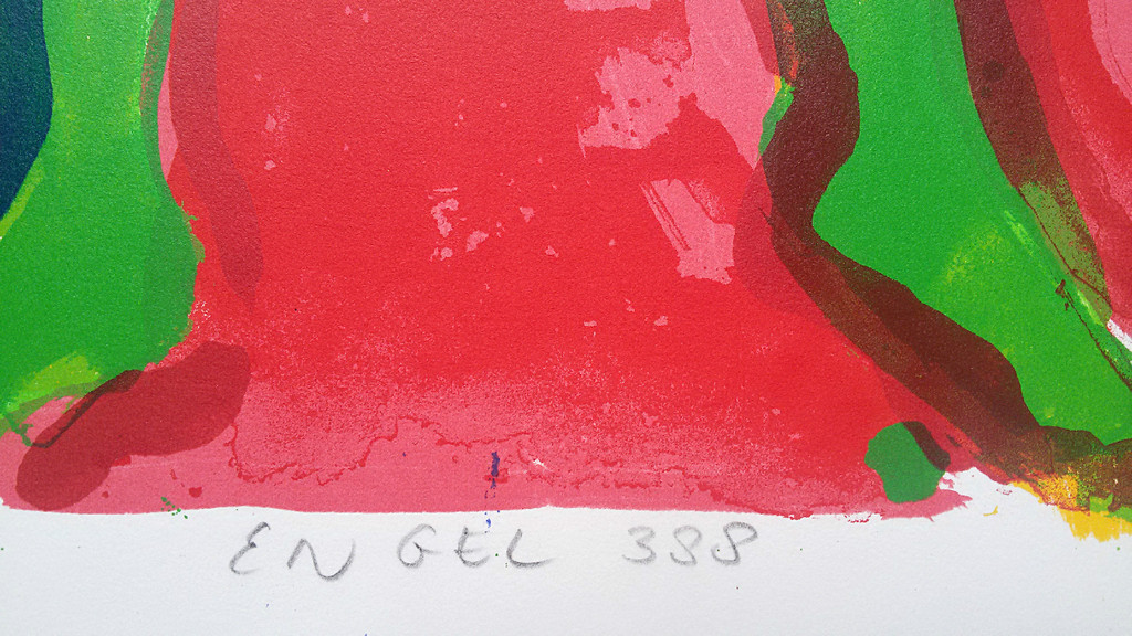 Cees Dolk - Engel 388, zeefdruk (mooi gemonteerd) kopen? Bied vanaf 25!