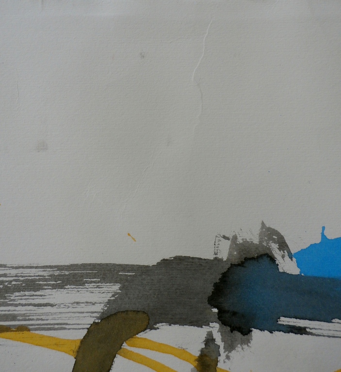 Anton Heyboer - aquarel: mens en oerdier/systeem kopen? Bied vanaf 50!