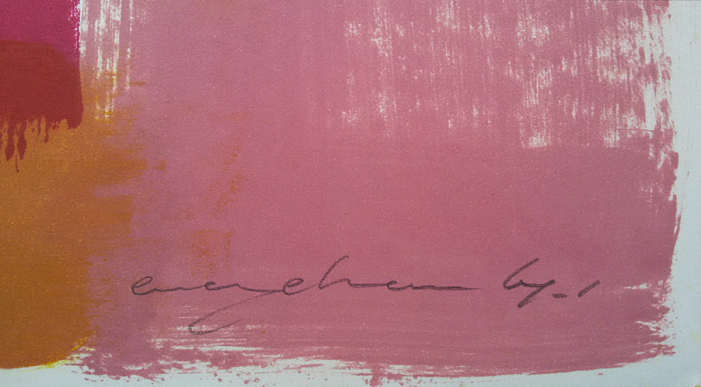 Adriaan Engelman - Abstracte compositie, monotype kopen? Bied vanaf 75!
