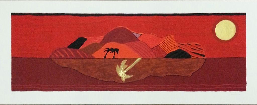 Ronald Boonacker: Zeefdruk op papier , "Mahe island, seychelles I" verkocht voor € 55!