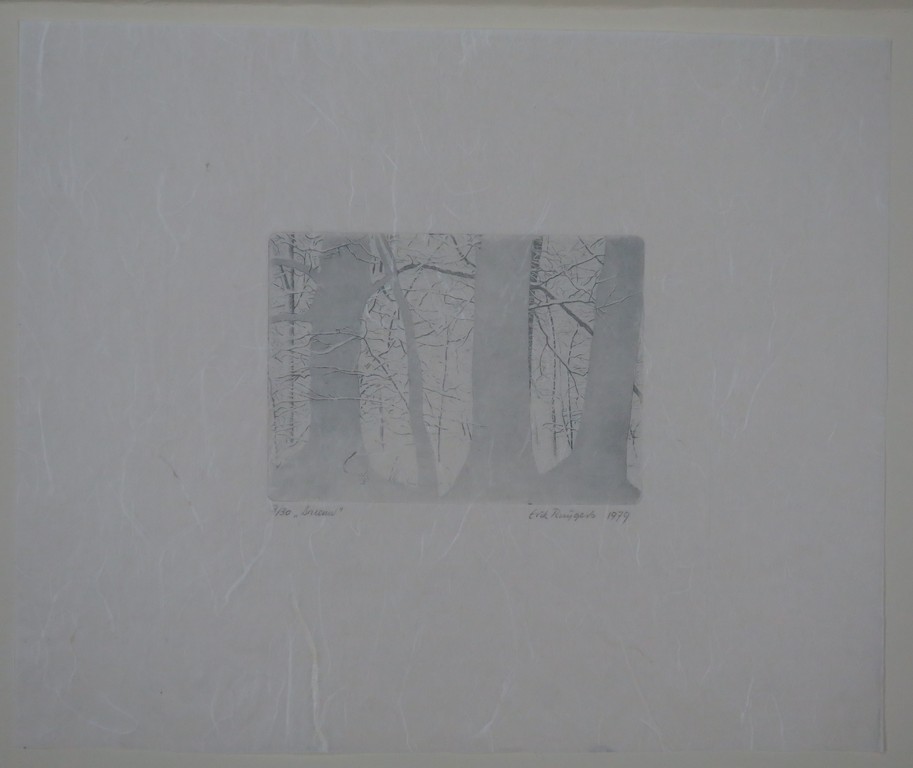 Eric Ruijgers: Ets op Japans papier, Sneeuw kopen? Bied vanaf 20!