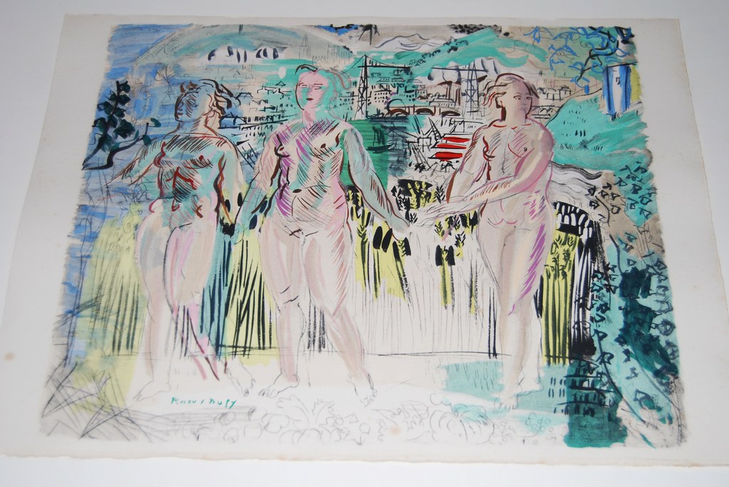 Raoul Dufy, litho, Les Graces Epanouis, 1952, 1/305 kopen? Bied vanaf 50!