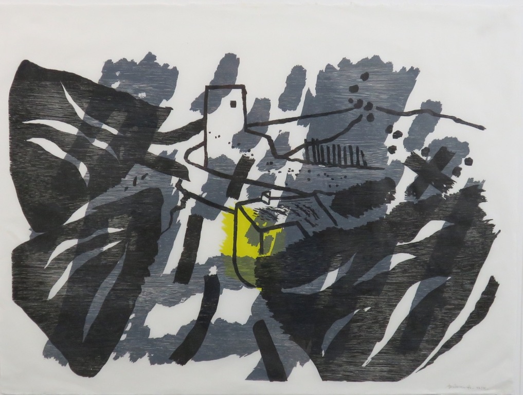 Jef Diederen: Houtsnede, Het lot van Murs - Ingelijst kopen? Bied vanaf 50!