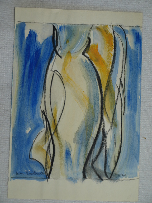 WIM ZUIDERVELD (1950-) – Gemengde techniek  – Abstract 1 – Gesigneerd – 1992 kopen? Bied vanaf 10!