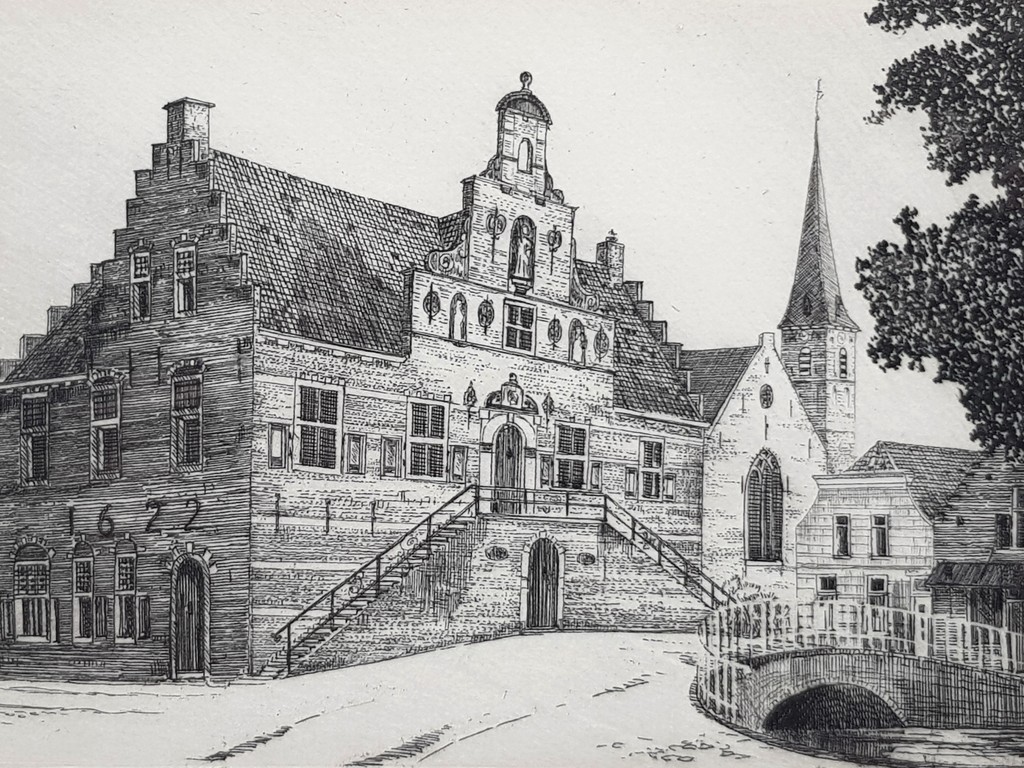 Warner Hemstede - Oud Beijerland - Gesigneerde ets kopen? Bied vanaf 1!