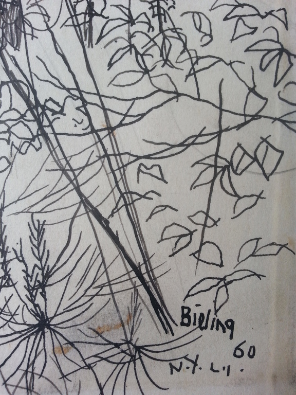 Herman Bieling - Inkt op karton - 1960 kopen? Bied vanaf 50!