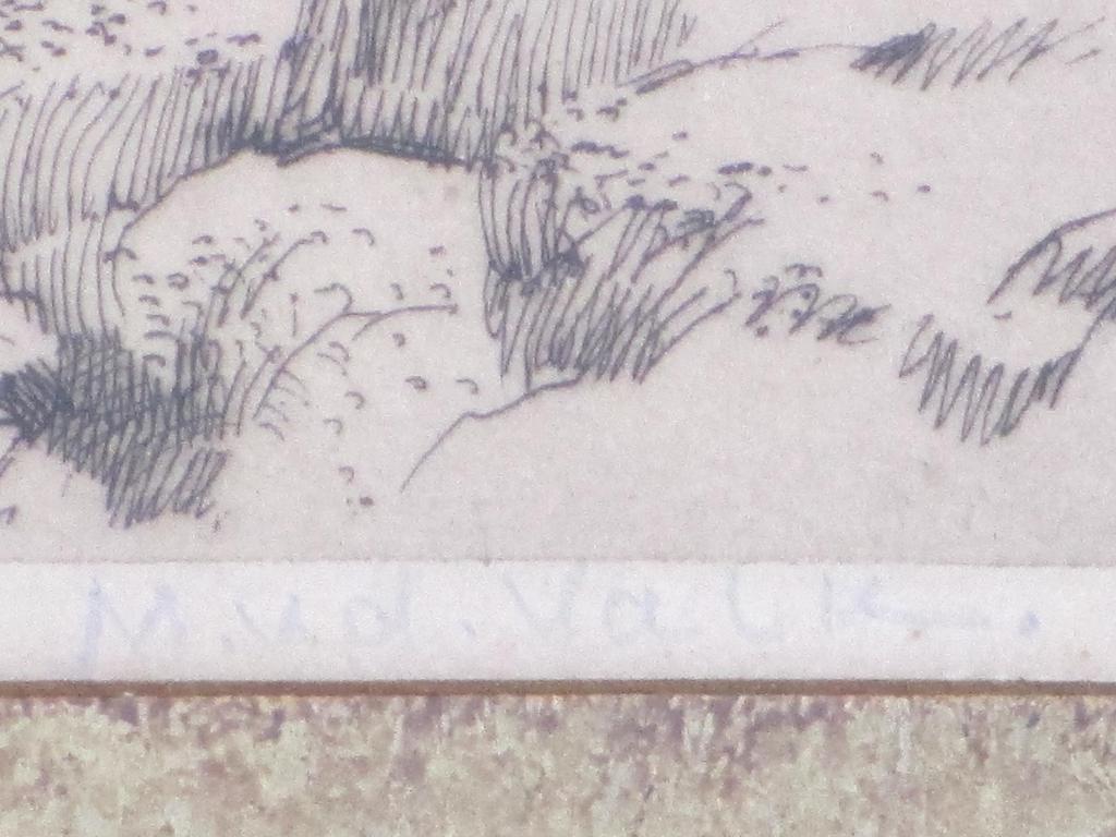 Maurits van der Valk, Polderlandschap in de sneeuw,  Ets kopen? Bied vanaf 50!