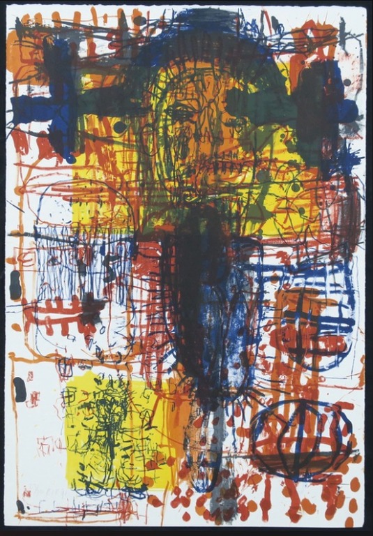 RIK van IERSEL Grote Kleurenlitho STORY TELLER IV Handgesigneerd uit 1991 verkocht voor € 55!