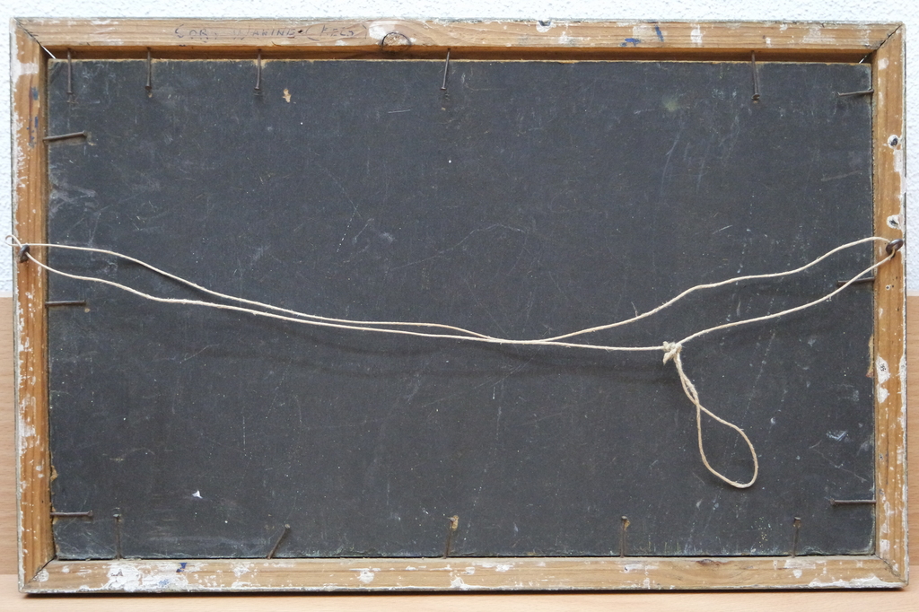 Cornelis Anthonij (Kees) van Waning (1861-1929) - olieverf op paneel - landschap kopen? Bied vanaf 230!