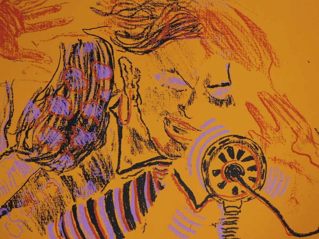 Dees de Bruyne - kleurenlitho - Homme orange kopen? Bied vanaf 65!