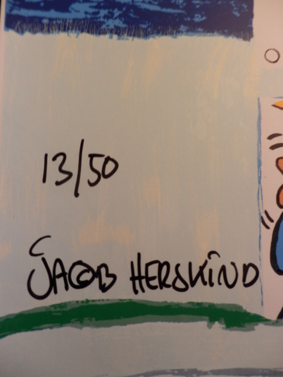 JACOB HERSKIND  Grote Zeefdruk  GOLFERS  kopen? Bied vanaf 50!