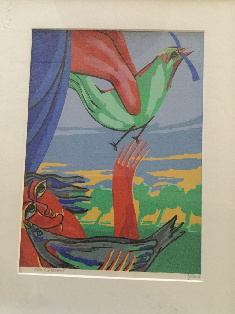 Vrouw met vogel kopen? Bied vanaf 25!