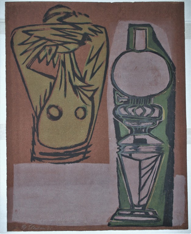 Wally Elenbaas 1955 - litho oplage 9 ex. verkocht voor € 65!
