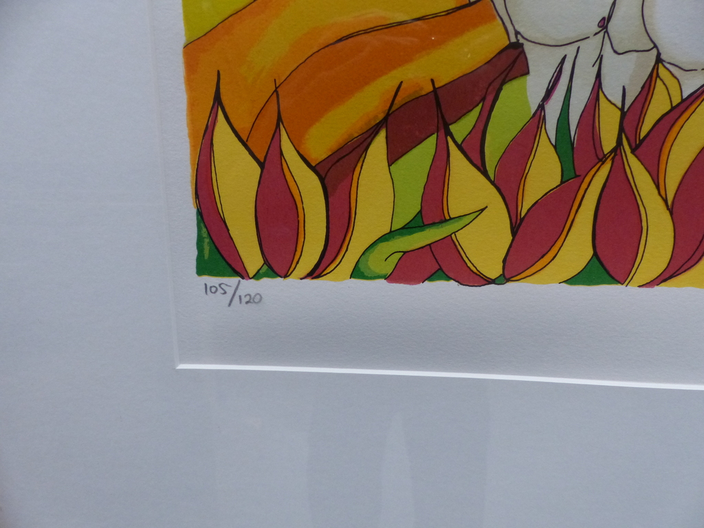 Patty Harpenau,Zeefdruk,Nieuwe Lijst,Handgesigneerd, kopen? Bied vanaf 50!