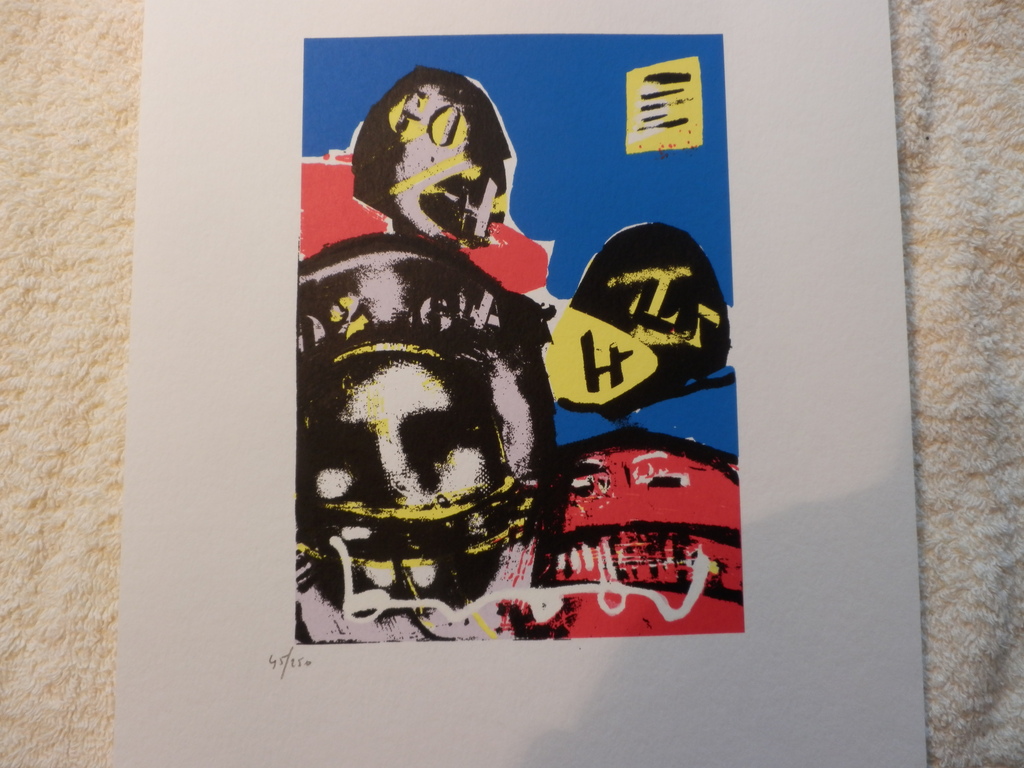 HERMAN BROOD ZEEFDRUK ,,BASEBALL verkocht voor € 35!