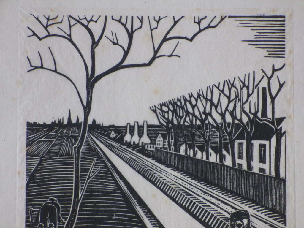 Jan Franken Pzn, Herfst, Houtsnede '25 kopen? Bied vanaf 40!