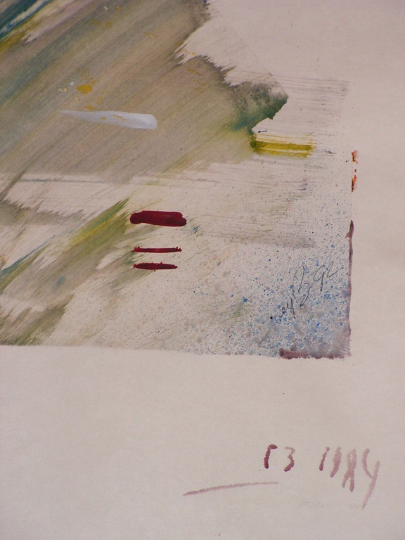 Ans Hey  -  acrylverf op papier  -  Zonder Titel, beide zijden beschilderd! kopen? Bied vanaf 1!