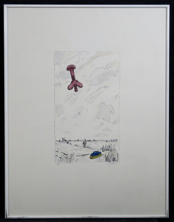 Pieter Holstein: Zeefdruk, Z.T. - Ingelijst kopen? Bied vanaf 20!