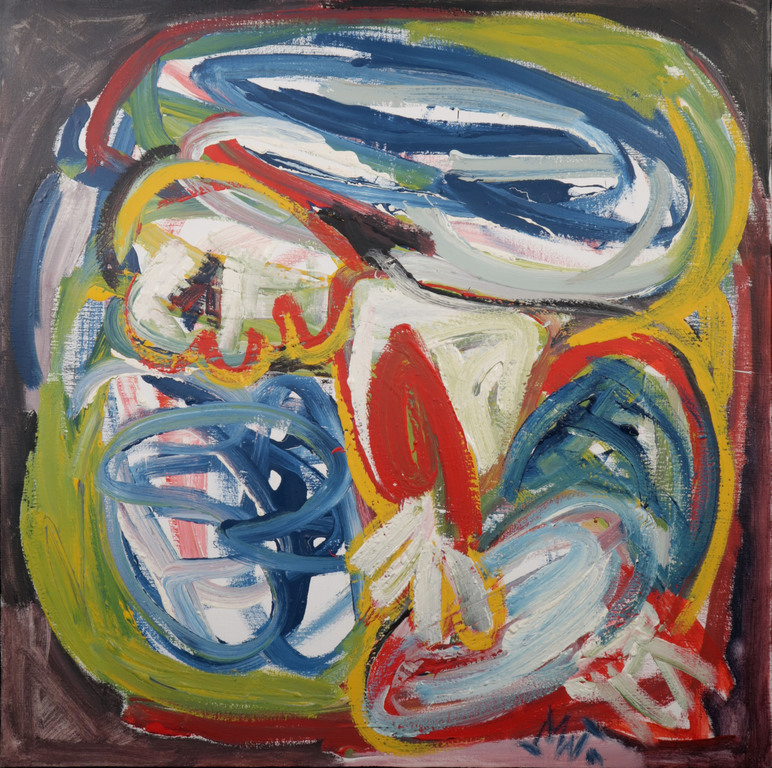 Martin van Wordragen: Olieverf op doek, Gevecht met kleuren - Ingelijst kopen? Bied vanaf 550!