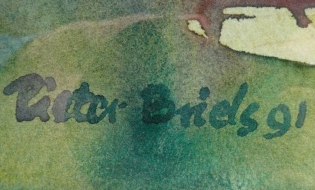 Pieter Briels (1929): Aquarel, IJssel bij Wijhe II kopen? Bied vanaf 160!