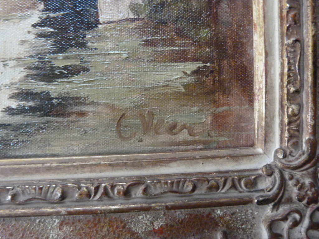 C. Veer  -  olieverf  -  Dieze Den Bosch kopen? Bied vanaf 1!