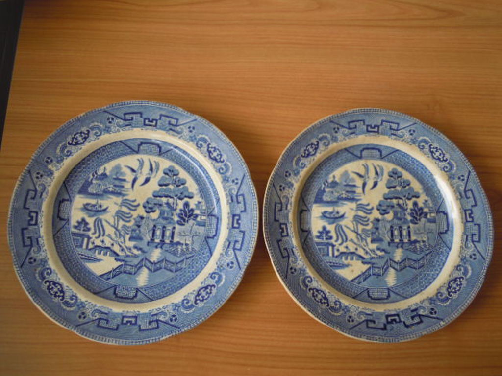 2 antieke JAPANSE borden -  1750-1760- 27 cm groot kopen? Bied vanaf 35!