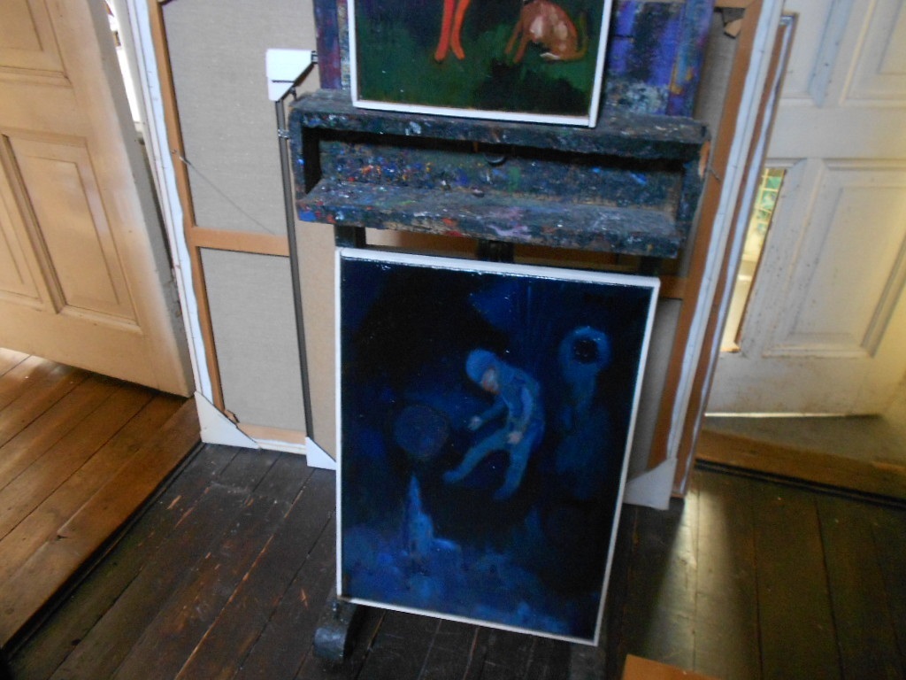 Theo van der Horst olieverfschilderij op linnen Airborne kopen? Bied vanaf 75!