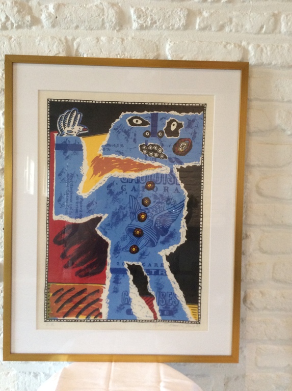 Bjorn T. Hansen - gesigneerde zeefdruk - ingelijst - Vence 1991 kopen? Bied vanaf 50!