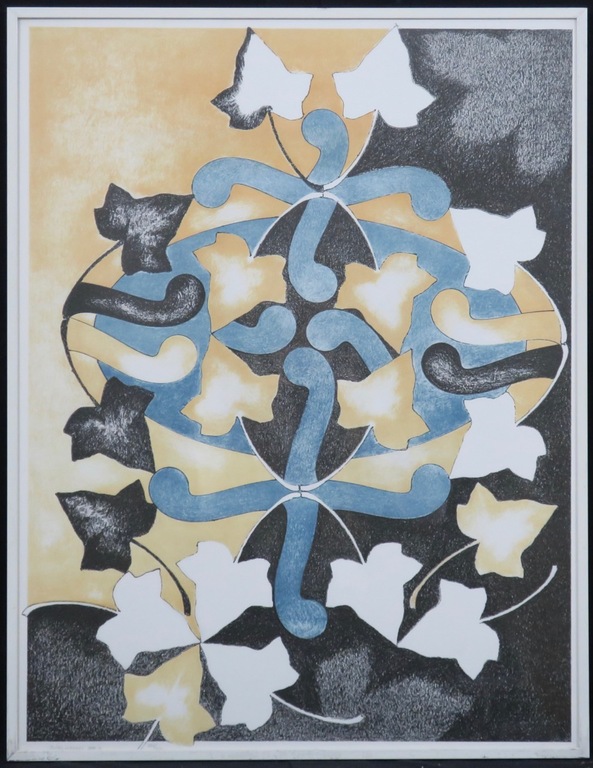 Guido Lippens: Litho, Plantencompositie - Ingelijst verkocht voor € 35!