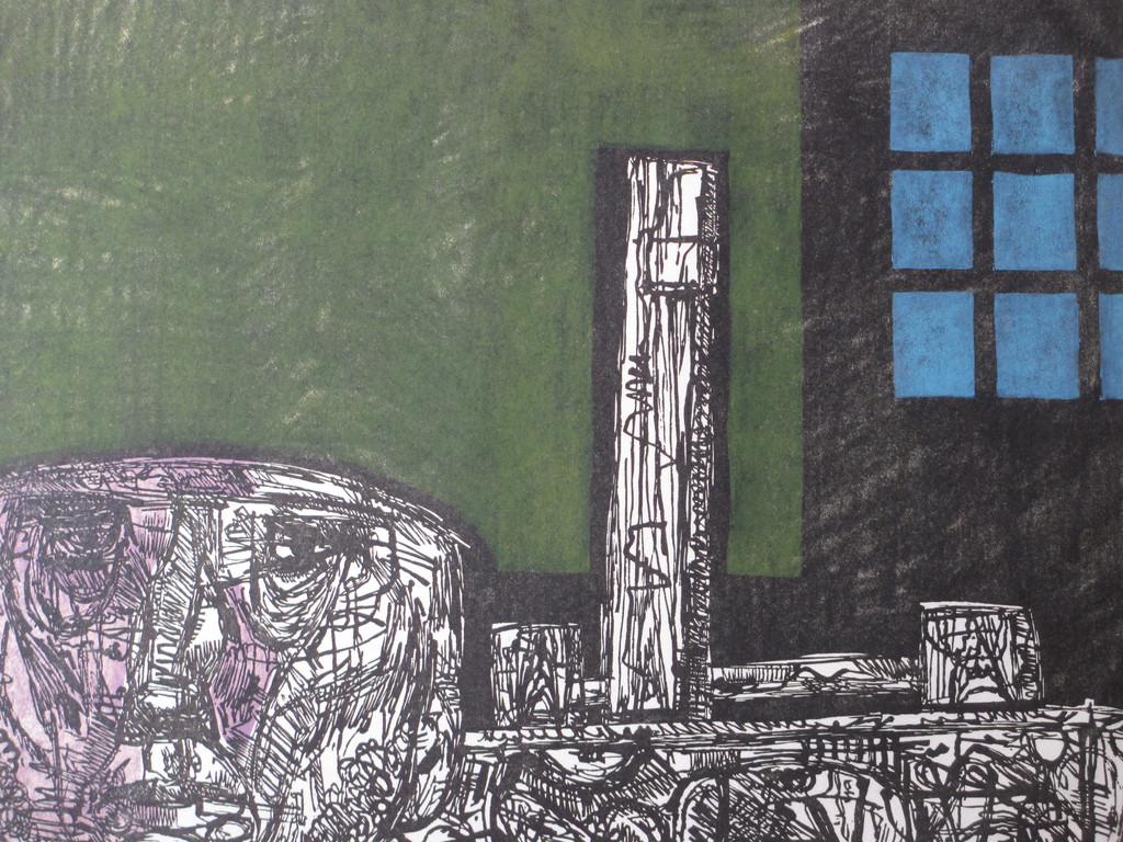 Jan Battermann - Jan Battermann, Het Atelier, Kleurenlinogravure kopen? Bied vanaf 1!